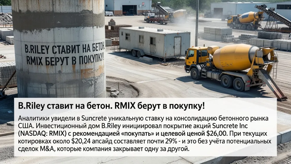 B.Riley ставит на бетон. RMIX берут в покупку!
