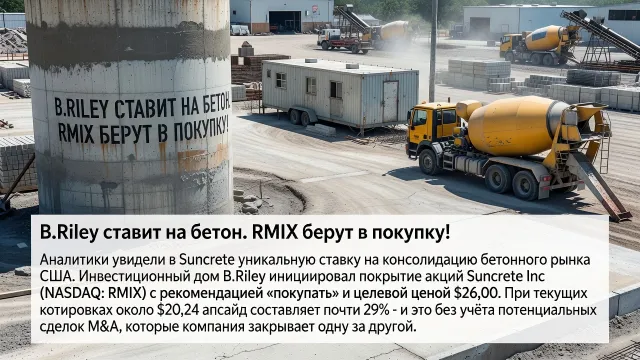 B.Riley ставит на бетон. RMIX берут в покупку!